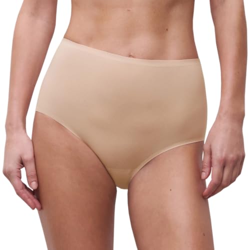 Chantelle Softstretch UW Bas High Waist Brief Culotte, Beige doré, Taille Unique Femme
