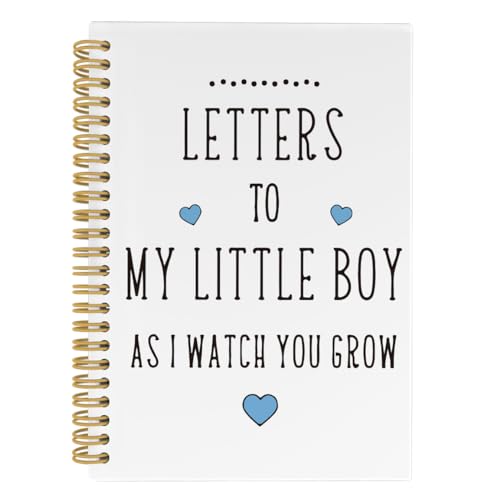 Image of ANIANG Letters to My Son Daughter Spiral Notebook, Pregnancy Journal, Baby Memory Book, Baby Shower Gifts 5.5"x8.3" 164pages Lined Notebooks College Ruled, Letters to My Baby Notebook for New Mom