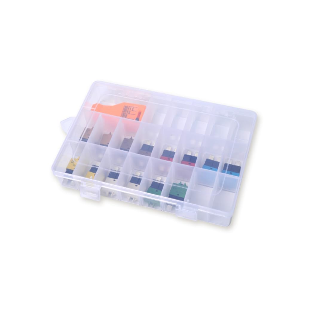 Ciieeo Kit de 15 Piezas de Fusibles de Autorrecuperación para Automóvil con Disyuntor de Reinicio Manual y Comprobador de Fusibles de Plástico