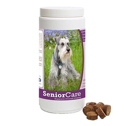Healthy Breeds Miniature Schnauzer Senior Dog Care Soft Chews 100 Count