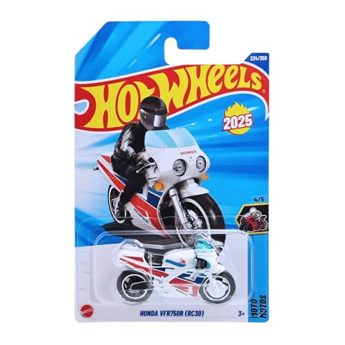 Image of Hot Wheels Honda VFR750R RC30 Moto for Ages 3 Years and Up 224 /250 (White)