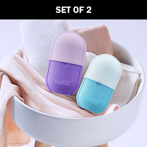 Image of MELLO Ice Roller for Face, Ice Roller for Face Massager, Face Ice Roller to Enhance Skin Glow, Shrink & Tighten Pores, Reusable Facial Ice Roller(Purple,Blue)