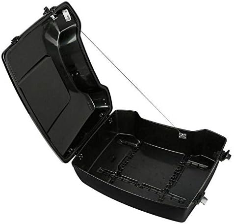 Miniatura 6 de TCMT - Portaequipajes negros para motocicletas con respaldo y cierre, adecuado para Harley Touring 2009-2013 Road King, Road Glide, Street Glide,