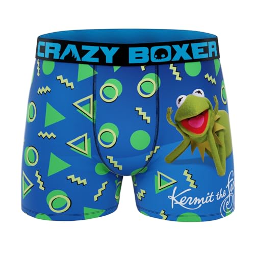 CRAZYBOXER Men's Underwear The Muppet Show Distortion-free Resistant Boxer Brief Soft (3 PACK)2