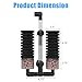 AQUANEAT Aquarium Air Powered Sponge Filter with Ceramic Media Balls, for Betta Fry Shrimp Fish Tank, with 2 Spare Sponges, up to 55Gal