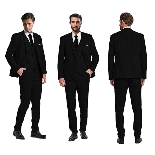 3 Piece Men Suit Slim Fit Classic Suit Men Groom Formal Wedding Prom Party Business Tuxedo Suits2