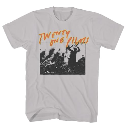 Twenty One Pilots T Shirt Concert Grey Short Sleeve Tshirt Indie Pop Rock Music Vintage Style Graphic Tee