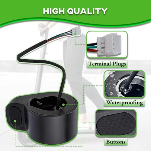 Image of GXL V2 Thumb Throttle Accelerator for Gotrax Electric Scooter Apex LE XL Pro 2 Wheels Vehicle Accelerator Speed Control Replacement for Gotrax E-Scooter Controller Parts with 3 Pin Female Connector