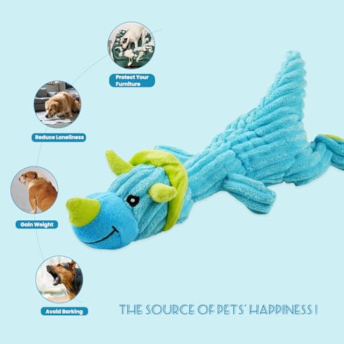 Juguete mordible sonoro para perros grandes Bzonsmart miniatura 3