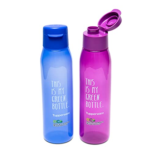 Tupperware Aquasafe Cool n Chic 500ml My Green Bottle 2pc