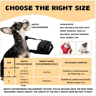 KEYRI 2 Stück Maulkorb Für Hunde Verstellbare Schlaufe Weicher Maulkorb Verhindert Das Beißen Ermöglicht HechelnTrinken Und Bellen Netzmaulkorb für Kleine Große und Hunde (Schwarz, Klein)