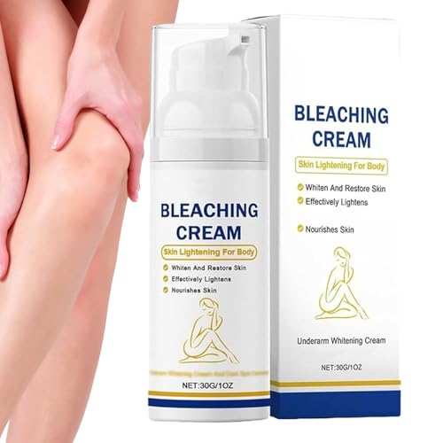 Knie Aufhellende Creme - 30g Aufhellende Creme für Intimbereiche - Lotion für einen gleichmäßigen Teint und eine glatte Textur, Hautpflege für empfindliche Haut für die Anwendung an Ellbogen,