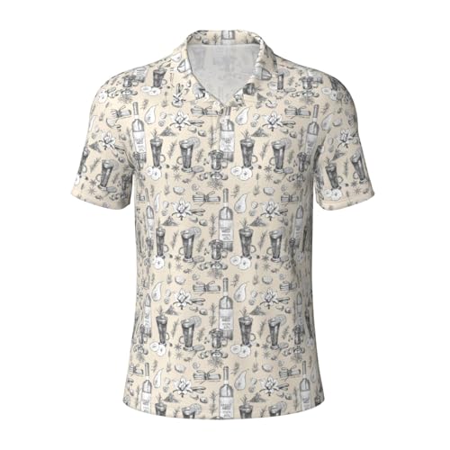 Polo manches courtes homme motif raisin anti-transpirant pour rester au frais