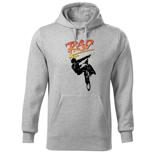 Sweat à capuche Rad BMX bike style années 80 et 90 hoodie unisex vintage pour cycliste