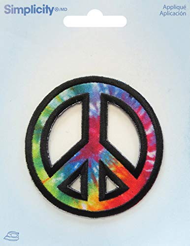 Applique thermocollante en polyester multicolore Simplicité Tranquillité 10x12cm - 3