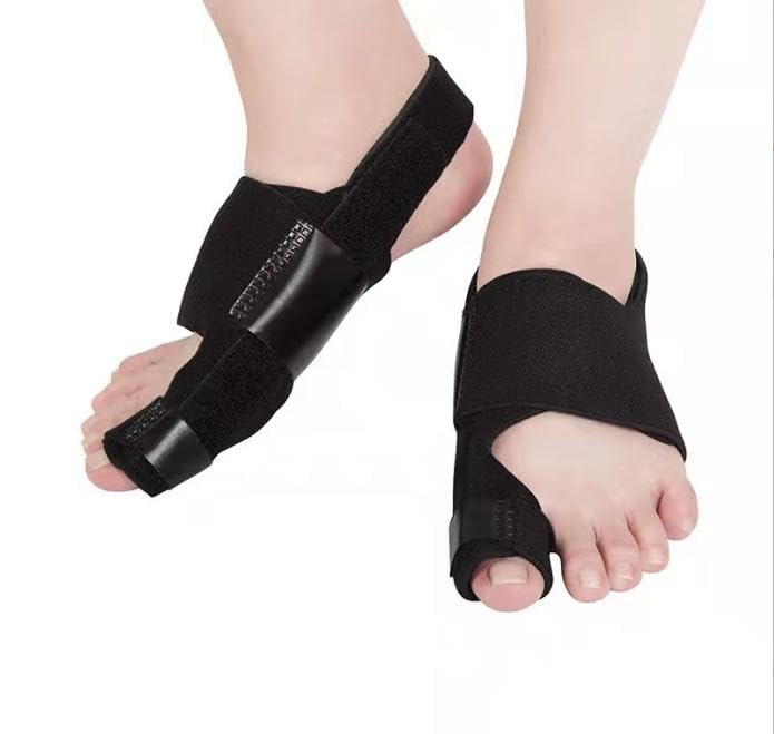 XYTAHDM 2 Corrector de Juanete, Enderezador de Juanete Corrector Nocturno y Día, Férula para Juanete, Enderezador de Dedo con Ajustable, Corrector de Juanete Hallux Valgu