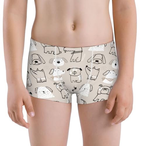 Boys' Cotton Boxer Brief Soft Underwear-Puppy