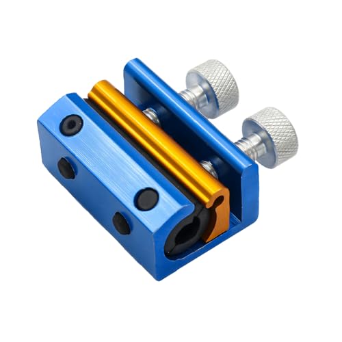 Image of Cable Lubricator, Aluminum Portable Wire Lubricant Tool Brake Cable Luber, Dual Throttle Clutch Line Oiler for Bike Scooter Motorcycle ATV Dirt-Bike, Car Accessories (Blue & Golden)