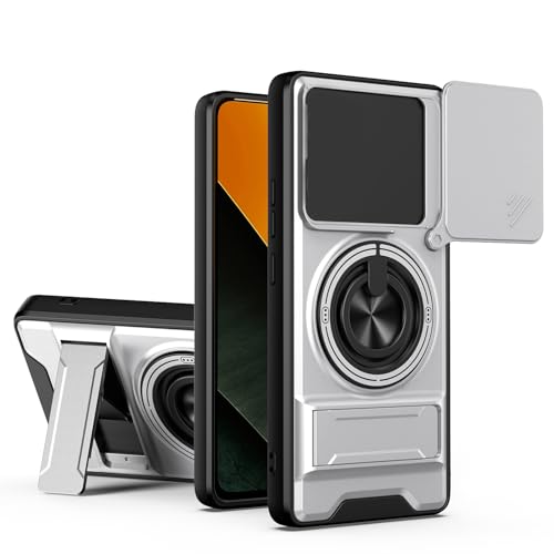 Coque Infinix Note 50 Pro 4G blanche avec support pour regarder vos séries en voyage