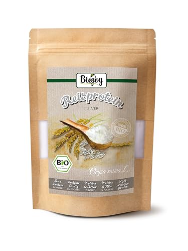 Biojoy Proteína de Arroz en polvo Ecológica (250 g), 85% Proteína, sin aditivos (Oryza sativa L.)