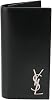 Saint Laurent 529981 0SX0E 1000 Mens Bi-Fold Long Wallet SAINT LAURENT PARIS Calfskin Black, Black