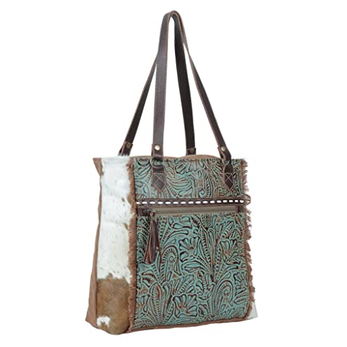 Myra Bag Amethyst Canvas And Hairon Bag S-52132