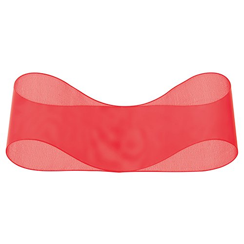 オーガンジーリボン レッド 38mm幅×30m巻 OR3801