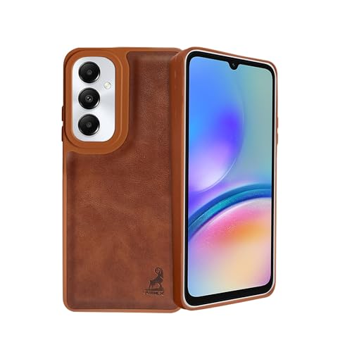 Image of AIBEX Shield Back Cover Case Compatible with Samsung Galaxy A05S 5G Back Cover | Flexible Vegan Leather | Full Camera Protection | Raised Edges | Super Soft-Touch | Bumper Case