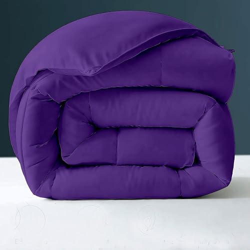 Image of Day Care - 500 GSM Hotel Quality-Down Alternative Microfiber Comforter for Heavy Winter Double Bed Comforter /Blanket /Rajai (90 inch x 100 inch Inches /228cm x 228cm) - Comforter Double Bed|Purple