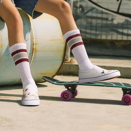 Image of Women's Canvas Slip On Sneakers Non Slip Loafers | low top non slip on walking breathable casual comfortable fashion tennis
