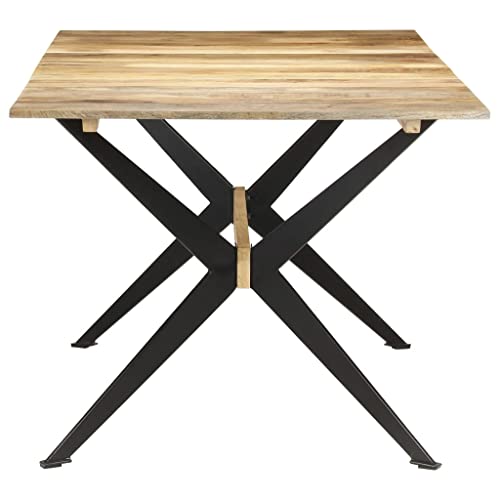 Table à manger en manguier 180 cm pour repas conviviaux