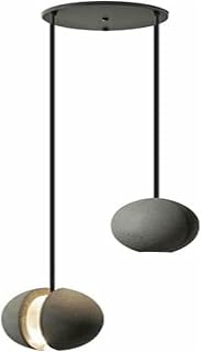 Pendant Lights Ball Combination Cement Chandelier LED - Personality Concrete Pendant Light Industrial Single Head Decoration Small(14+10cm)