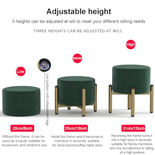 Pouf rond déhoussable et lavable pour un entretien facile - 3