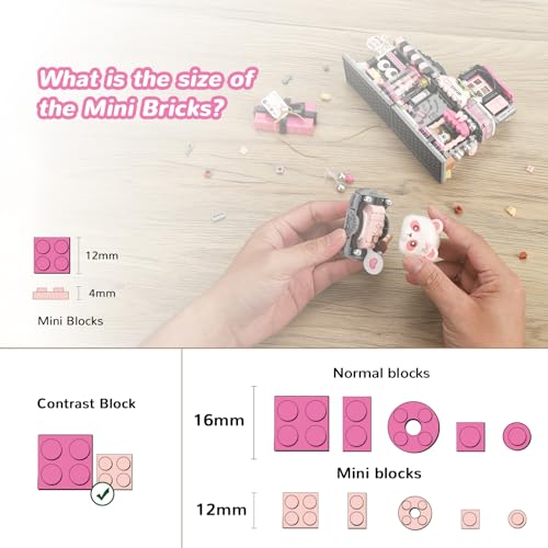 Image of Street View Gift Shop Mini Building Blocks, MOC Creative Building Toys Cute Panda Animals Building Set for Girls 6-12, Simulation Architecture Construction Toy, Gift Idea for Kids Adults (938 PCS)