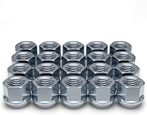 White Knight 1307-1S-20AM Chrome M12x1.50 Open-End Bulge Acorn Lug Nut, 20 Pack