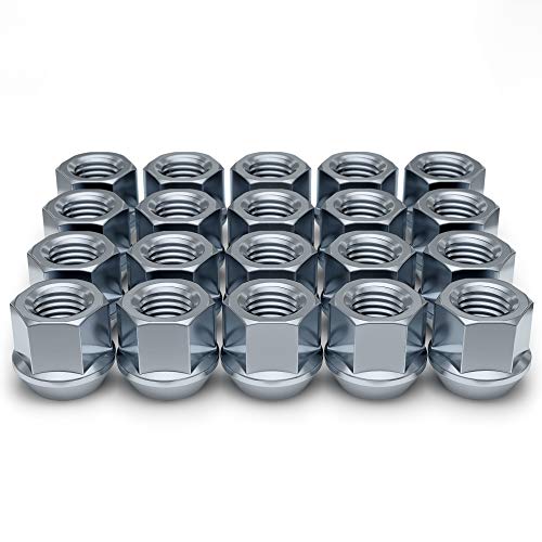 White Knight 1307-1S-20AM 12mm x 1.50 Thread Size Open End Bulge Acorn Lug Nut, Zinc, 20-Pack by White Knight - Used condition - CA$11.27