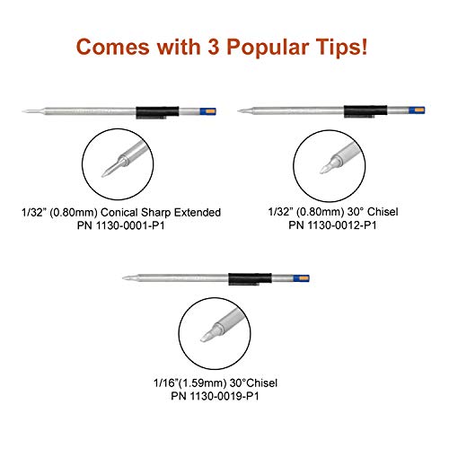 Pace Ads200 Professional Soldering Station With 3 Tip Bundle - Accudrive-Compatible High Powered, 120Vac #TOP1