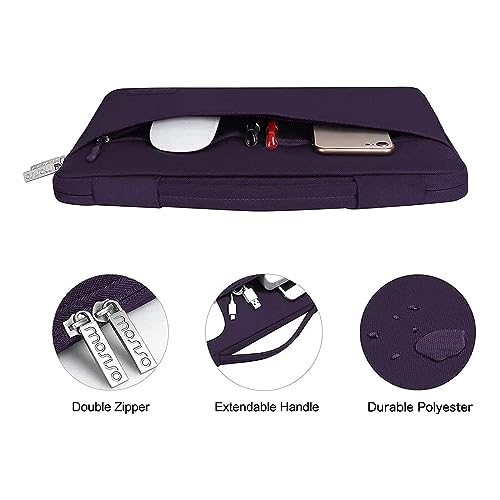 MOSISO Compatible with MacBook Air 13 inch Case M5 2026 M4 2025 M3 M2 2024-2022 A3449 A3240 A3113 A2681,Hard Shell&Sleeve Bag&Keyboard Skin&Webcam Cover&ScreenFilm for MacBook Air 13.6, Plum Purple by MOSISO - Image 5