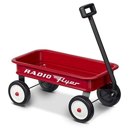 Radio Flyer Mini Classic Red Wagon for Kids, 16.5" Toy Wagon for Kids Aged 1.5+, Play-Size Version of the Classic, Durable Wheels, Working Handle, for Toys, Crafts & Gift Displays (Amazon Exclusive) by Radio Flyer - Used condition - US$23.52