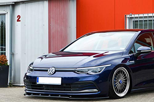 Spoiler avant pour Golf 8 2020-2023 lame de pare-chocs noir