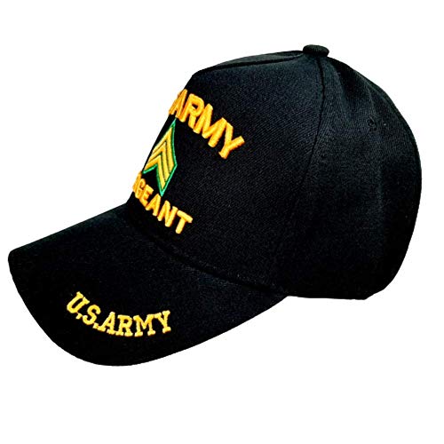 Gorra Sergeant Ball Cap Negra Bordada Acrílica miniatura 3