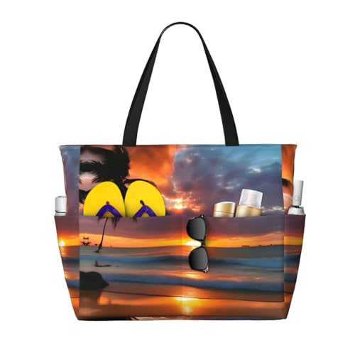 Grand sac de voyage imperméable et sac de plage tendance imprimé