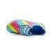 K KIP WOK Girls Glitter Slip On Sneakers Sparkle Fashion Walking Shoes for Kids/Children Breathable Running Sneakers(Blue Multi,Little Kids 3)