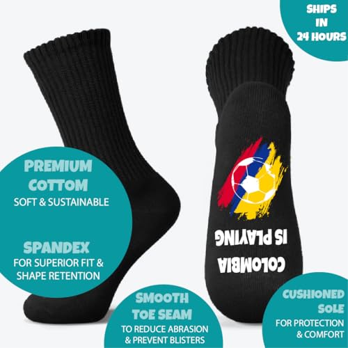 Colombia Soccer Socks – Colombian Flag Gifts for Men & Women4