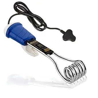 Axmon Immersion Rod Water Heater - 1500 Watt Portable [Shock Proof] Electric Immersion Rod with Stainless Steel Heating Element Hot Water Heater - BLUE [ COLOUR MAY VARY ]