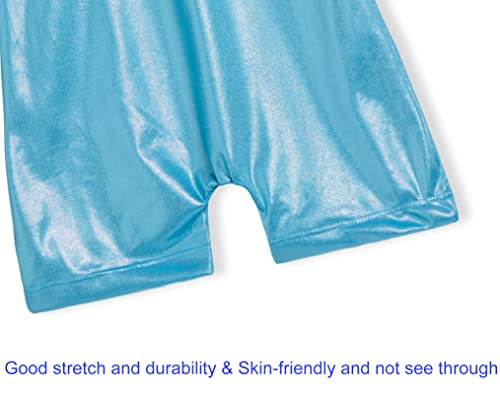 Image of Domusgo Gymnastics Leotards for Girls Sparkly One Piece Biketard Size 1-10Y