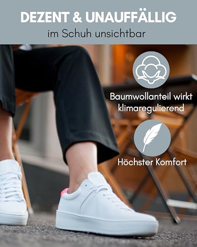 HELDENWERK 10 Paar Füsslinge für Damen & Herren - Unsichtbare Sneaker-Socken atmungsaktiv & bequem - Füßlinge in schwarz, weiß, grau