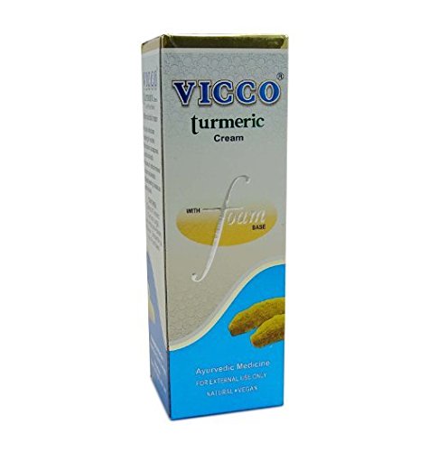 Vicco turmeric Cream with Foam Base Microbicidal Cream Ayurvedic Medicine 70 gm