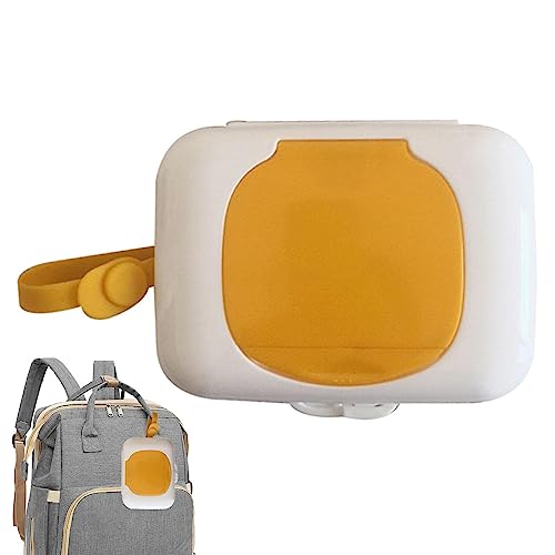 Rianpesn Porta toallitas - Soporte para toallitas húmedas de Viaje Recargable - Porta toallitas portátil Reutilizable a Prueba de Polvo Inodoro para oficinas Camping hogar Viajes