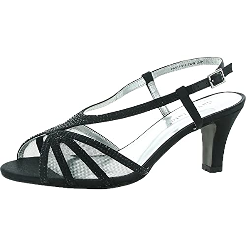 David Tate Womens Refined Embellished Illusion Evening Sandals